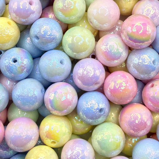 Cotton Candy Kisses Acrylic Beads