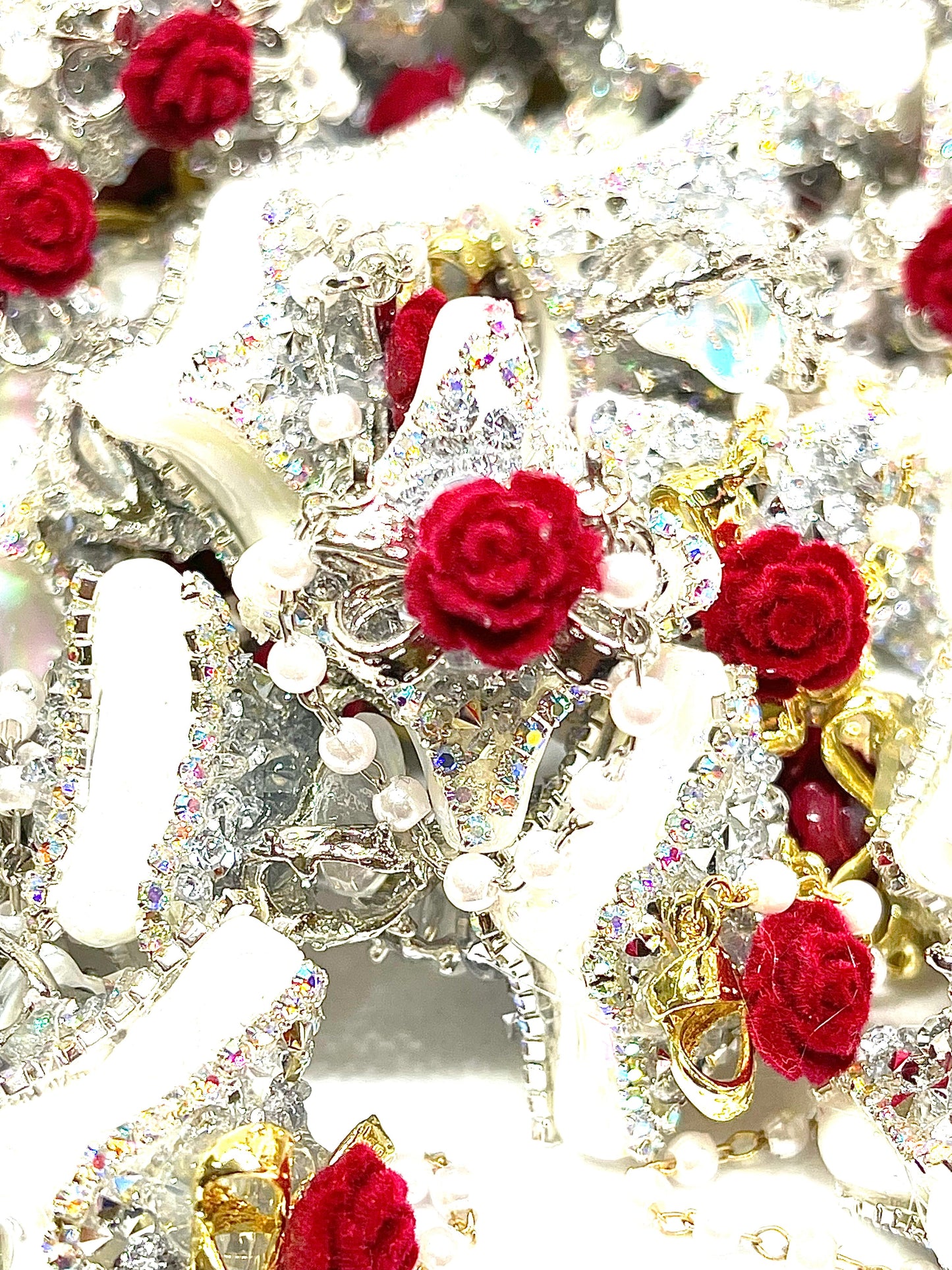 Peace Rose Rhinestone Luxury Beads