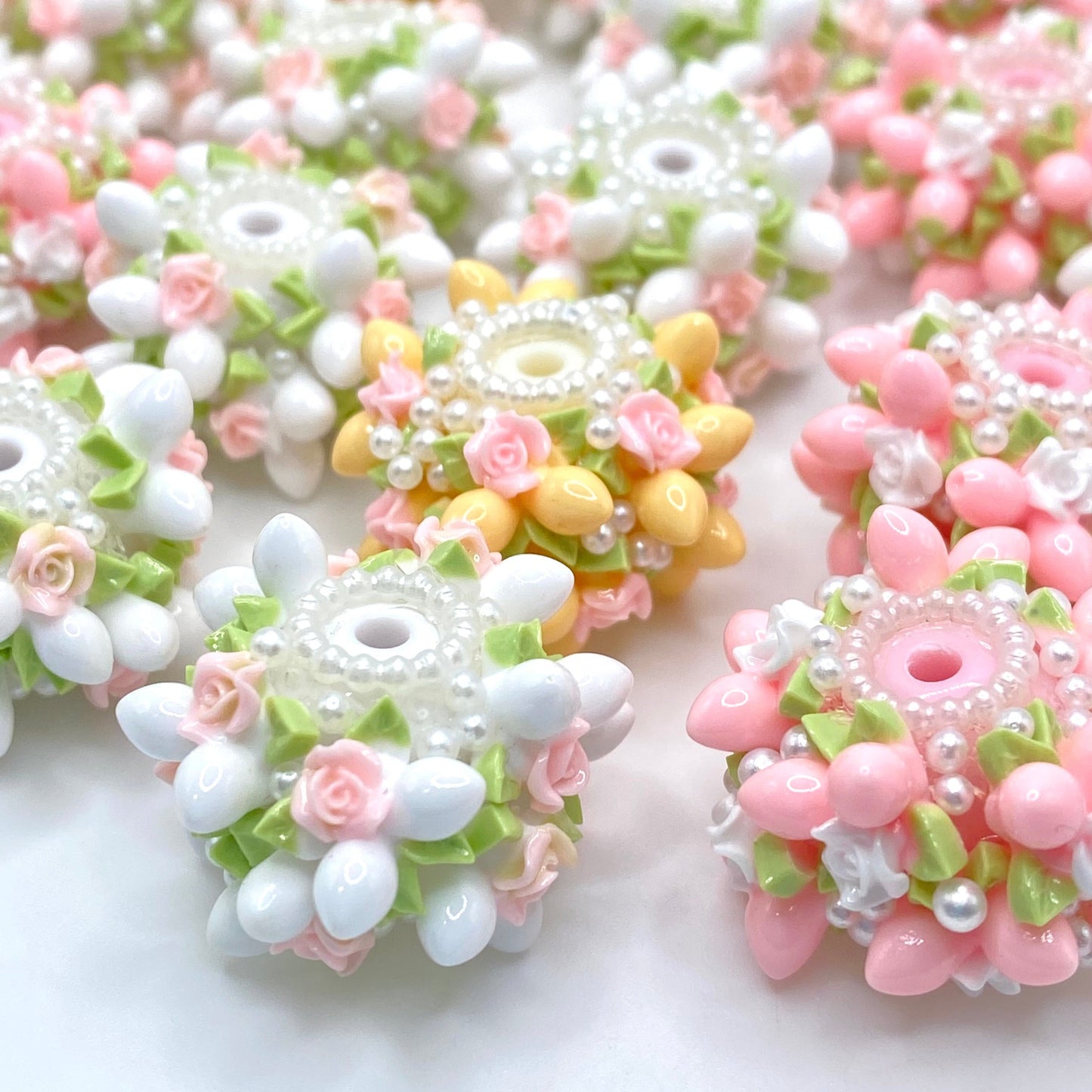 I'm A Blooming Flower Fancy Acrylic Beads