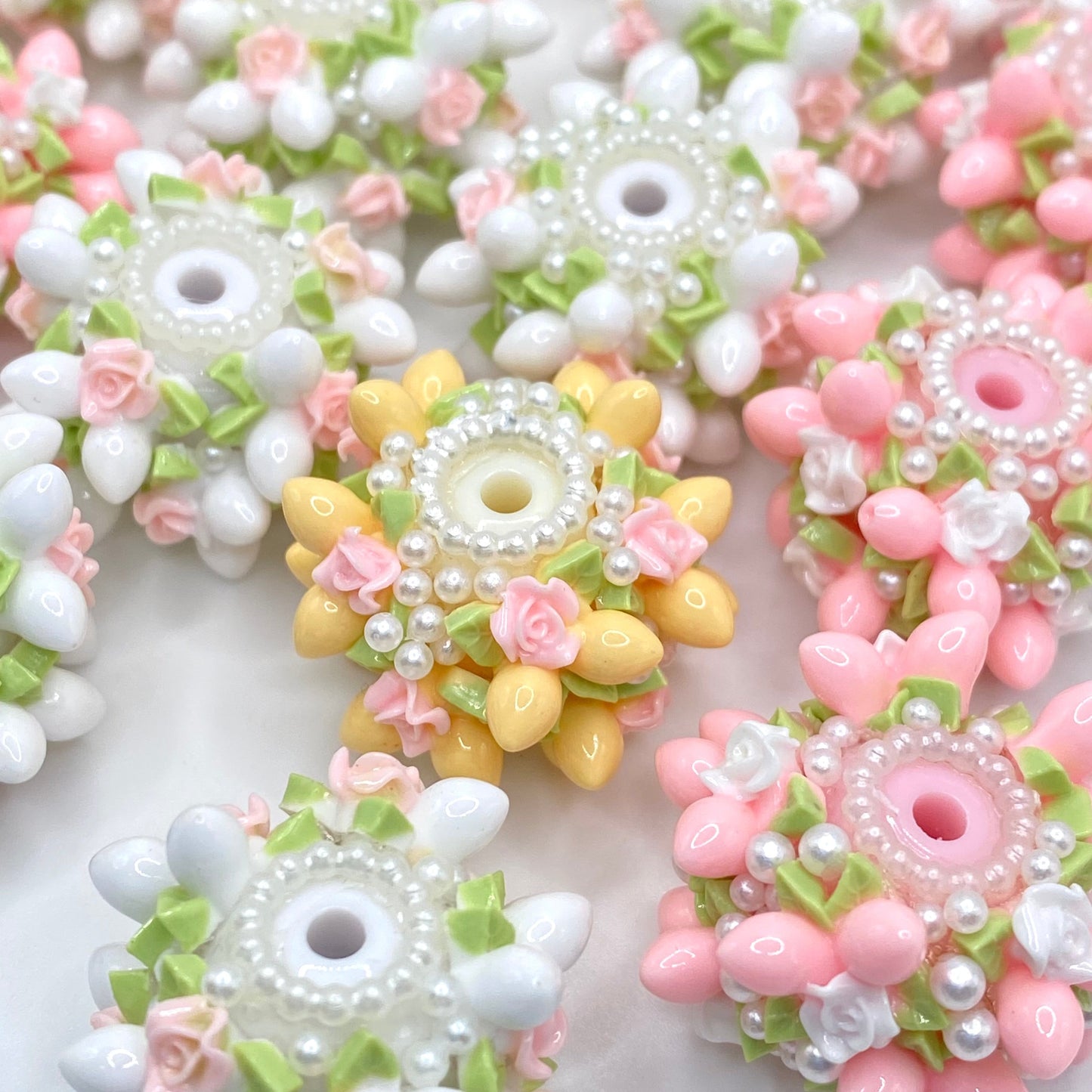I'm A Blooming Flower Fancy Acrylic Beads