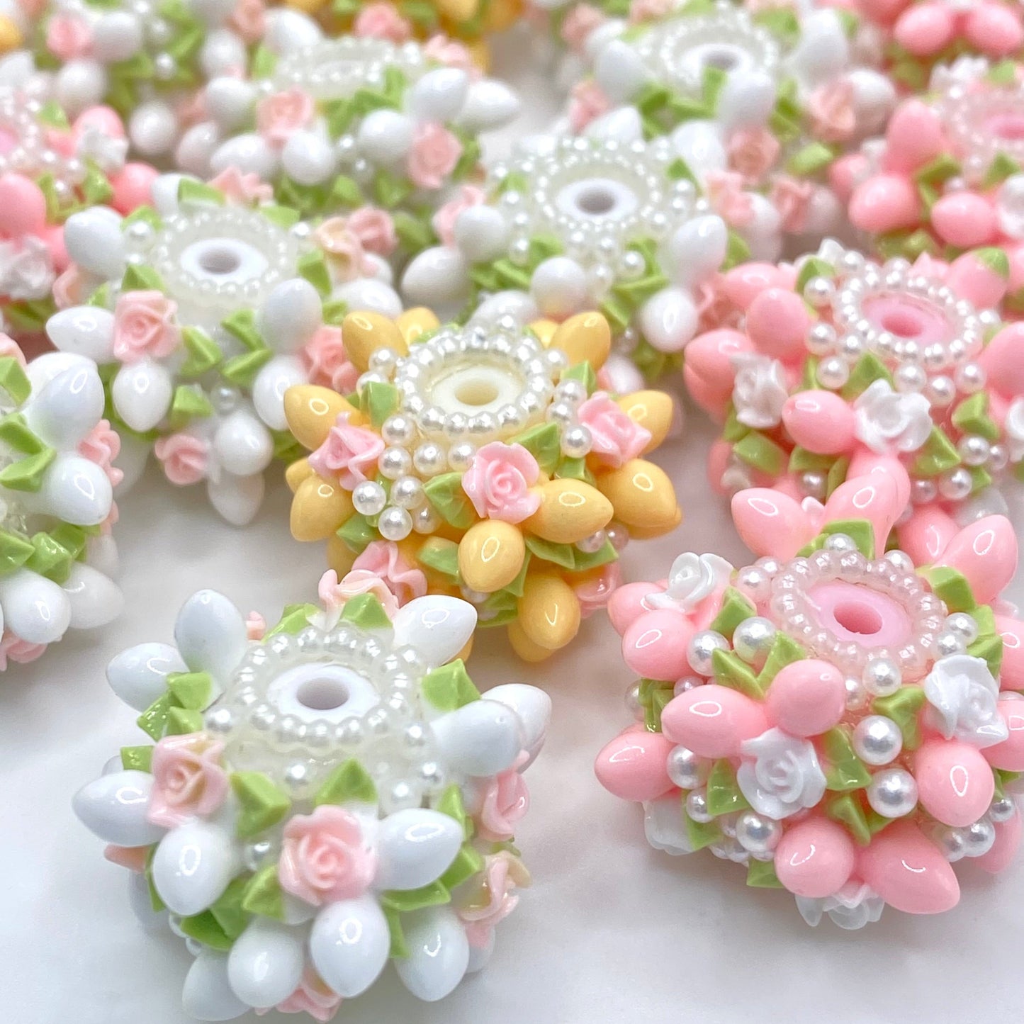 I'm A Blooming Flower Fancy Acrylic Beads