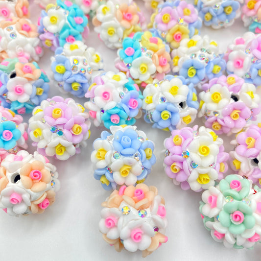 I'm A Succa For Pretty Flowers Fancy Acrylic Beads