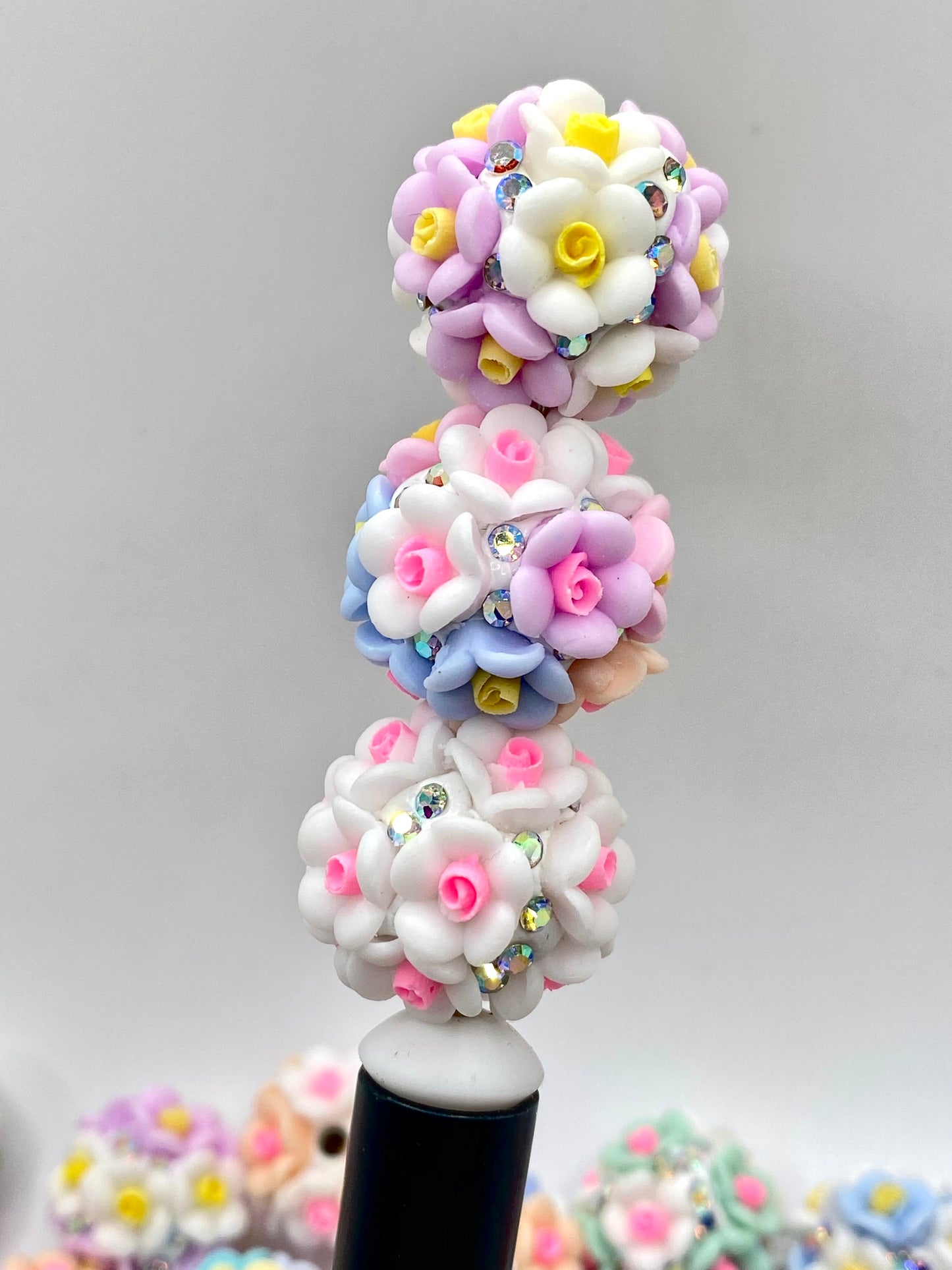 I'm A Succa For Pretty Flowers Fancy Acrylic Beads